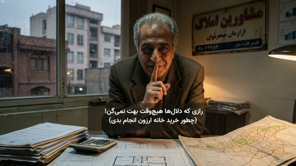 رازی که دلال‌ها هیچ‌وقت بهت نمی‌گن! (چطور خرید خانه ارزون انجام بدی)