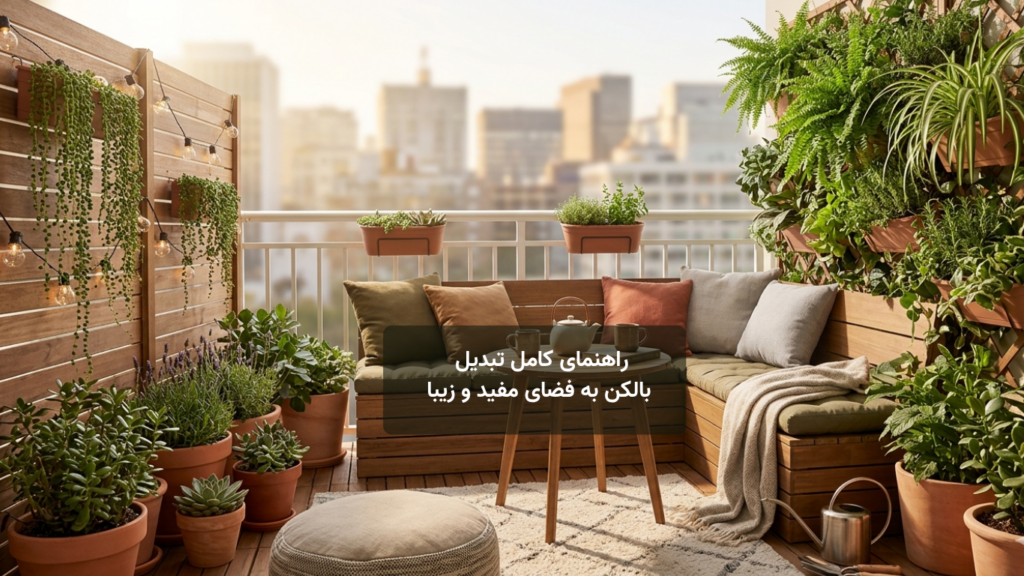 راهنمای کامل تبدیل بالکن به فضای مفید و زیبا