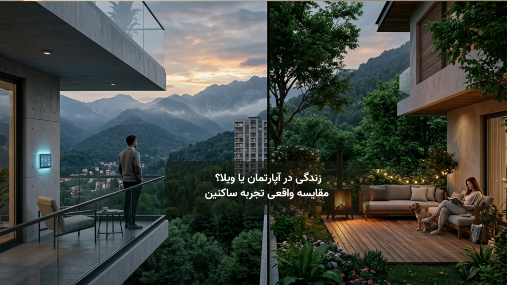 زندگی در آپارتمان یا ویلا